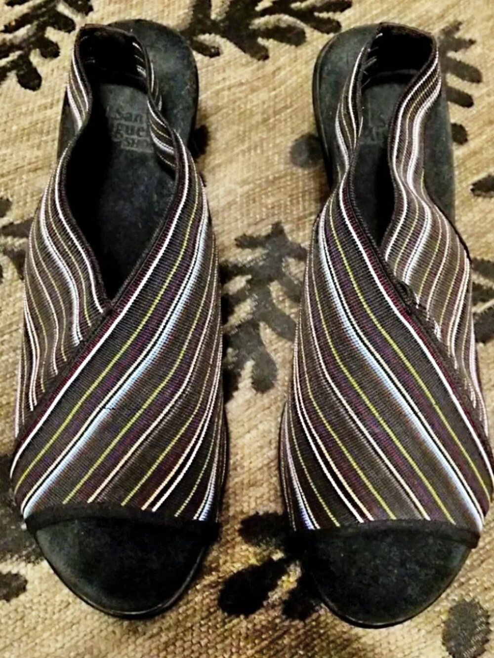 NWOT San Miguel Drayton Boho Elastic-Strap Heeled Sandals, Size 9